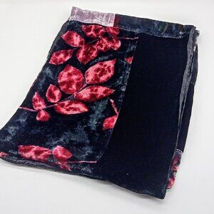 Elaine Gold for Collection XIIX Patchwork Silk Velvet Oblong Scarf